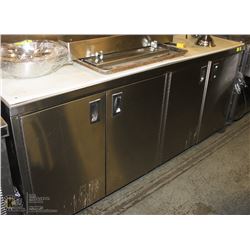 4 DOOR 6' BUTCHERS BLOCK CABINET