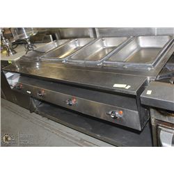 4 WELL STAINLESS STEEL STEAM TABLE