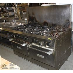 GARLAND 10 STOCK BURNER DUEL COMBINATION OVEN