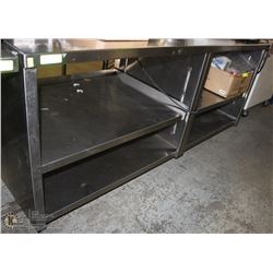 2PC CUSTOM STAINLESS STEEL CUSTOM PREP CABINETS