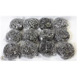 PACKAGE OF 12 POT SCRUBBERS