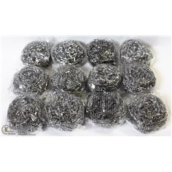 PACKAGE OF 12 POT SCRUBBERS