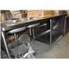 Image 1 : S/S 2-WELL SINK W/ PLUMBING & PREP COUNTERTOP AREA