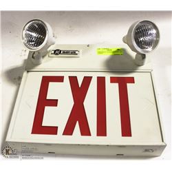 EMERGENCY LIGHTS WITH EXIT LED LIGHTS