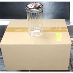 CHEESE OR PEPPER SHAKERS LOT OF 12 NEW