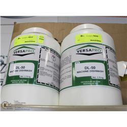 TWO 3.75KG JUGS OF VERSAPRO DL-50 MACHINE DISHWASH