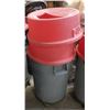 Image 1 : THREE BRUTE WASTE BIN WITH DOLLY AND 2 KATCH ALL