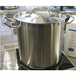 12QT STAINLESS STOCK POT, INDUCTION CAPABLE