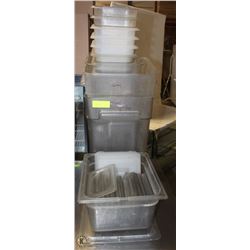 LOT OF ASSORTED PLASTIC INSERTS + DRY INGREDIENT