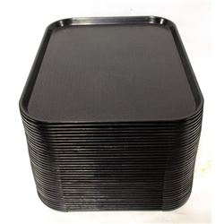 BLACK CAFE TRAYS - 35 APPROX.