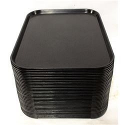 BLACK CAFE TRAYS - 35 APPROX.