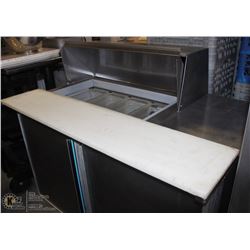SILVERKING 4' REFRIGERATED PREP TABLE WITH INSERTS