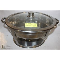 OVAL CHAFING DISH COMPLETE WITH WATER PAN