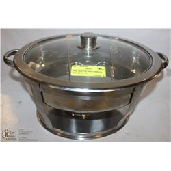 OVAL CHAFING DISH COMPLETE WITH WATER PAN