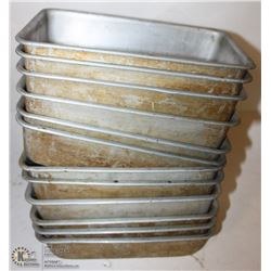 LOT OF 12 BAKING PANS 10"X6"