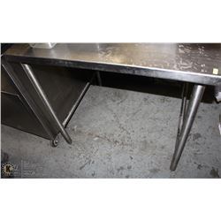 OPEN BOTTOM S/S COMMERCIAL PREP TABLE