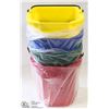 Image 1 : 4 NEW RUBBERMAID 5 QT SANITARY PAILS
