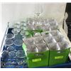 Image 1 : FLAT OF CLEAR JUICE GLASSES, MILK GLASSES,