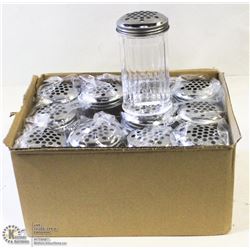 CHEESE OR PEPPER SHAKERS LOT OF 12 NEW