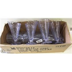 NEW WAFFLE DESSERT /ICE CREAM DISH (LOT OF 10 )