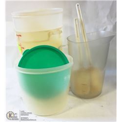 8QT INGREDIENT BIN W/ 4QT PITCHER, PAILS, &