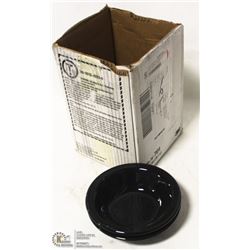 NEW BLACK GRAPEFRUIT BOWL 13" (LOT OF 44)