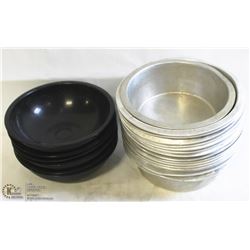 LOT OF 16, 3" DEEP-DISH  ALUMINUM CAKE PANS