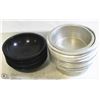 Image 1 : LOT OF 16, 3" DEEP-DISH  ALUMINUM CAKE PANS