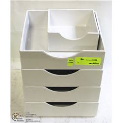 LOT OF FIVE ASSORTED MELAMINE TRAYS