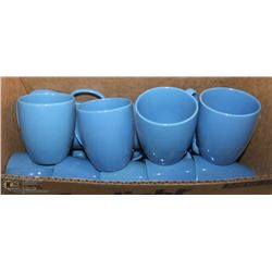 LOT OF BLUE COFFEE CUPS