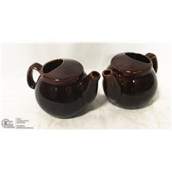 2 NEW  BROWN-FINISH 2 CUP TEAPOTS