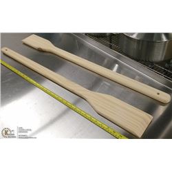 WOODEN MIXING PADDLES - LOT OF 2
