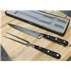 Image 1 : HIGH QUALITY 8" CARVING KNIFE WITH 6" FORK SET