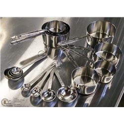 MEASURING CUPS & SPOONS - LOT OF 2 SETS (16 PIECES