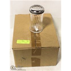 CHEESE OR PEPPER SHAKERS LOT OF 12