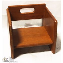 WALNUT BOOSTER SEAT - TABLECRAFT NEW