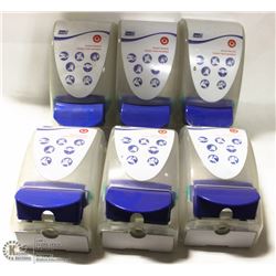 LOT OF 6 DEB WALL MOUNT SOAP DISPENSERS