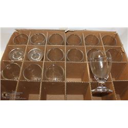 16 CLEAR 8OZ ELEMENTAL RED WINE GLASSES