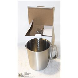 NEW 1000ML STAINLESS STEEL GRADUATED MEASURE