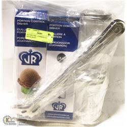 COMMERCIAL RESTAURANT MIXED LOT OF 2 SCOOPS, 2