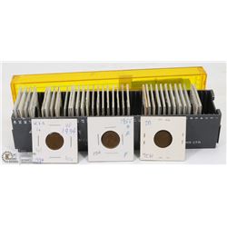 SLIDE TRAY WITH EARLY 1900S PENNIES