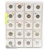 Image 1 : SHEET OF CANADIAN NICKLES 1957-1965.