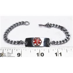 MEDICAL ALERT BRACELET ENGRAVED W/ DRUG ALLERGIES
