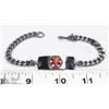Image 1 : MEDICAL ALERT BRACELET ENGRAVED W/ DRUG ALLERGIES