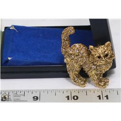 ESTATE CAT BROOCH