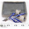 Image 1 : VINTAGE ESTATE ENAMELLED FLOWER BROOCH.