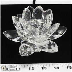 SWAROVSKI CRYSTAL FLOWER CANDLE HOLDER