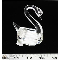 SWAROVSKI CRYSTAL SWAN (4"H X 2.5"L)