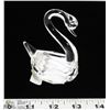 Image 1 : SWAROVSKI CRYSTAL SWAN (4"H X 2.5"L)