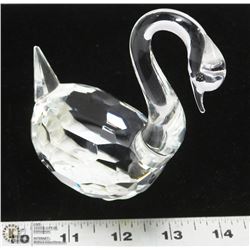 SWAROVSKI CRYSTAL SWAN (5"H X 3.5"L)